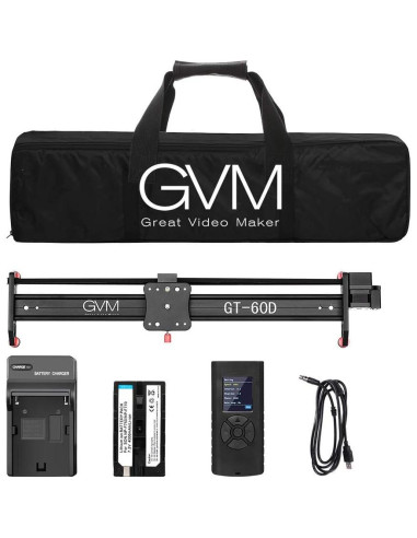 Deslizador de Cámara Motorizado GVM 68cm con Time-Lapse