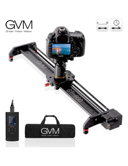 Deslizador de Cámara Motorizado GVM 68cm con Time-Lapse