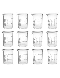 Vasos de Precipitados EISCO 12PK 20ml Vidrio Borosilicato