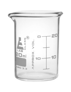 Vasos de Precipitados EISCO 12PK 20ml Vidrio Borosilicato 2