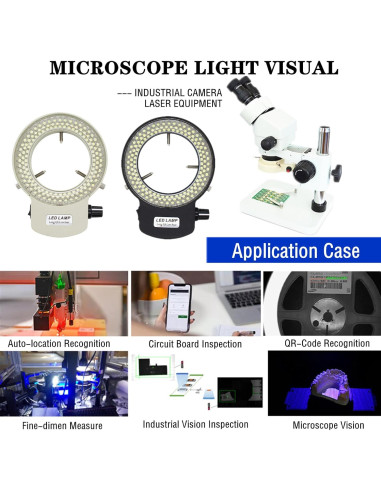 Iluminador LED Anular para Microscopio MeYourRow 144W Negro