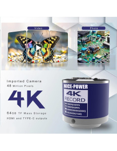 Microscopio Digital NICE-POWER 48MP 4K HDMI C-Mount 150X 2