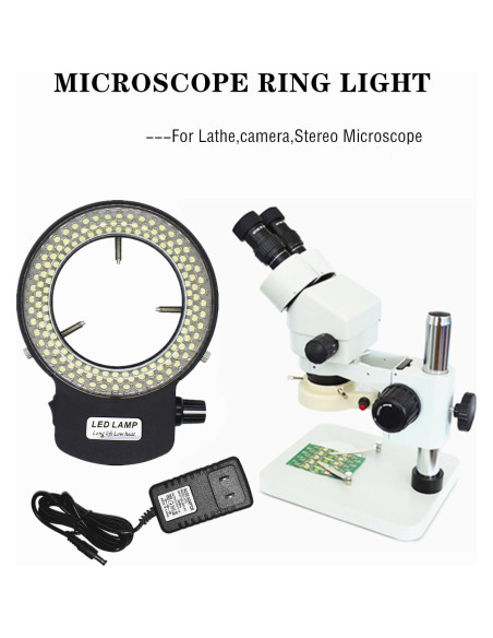 Iluminador LED Anular para Microscopio MeYourRow 144W Negro