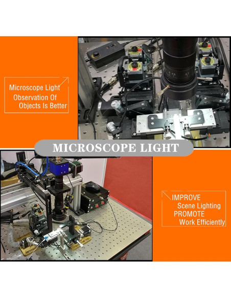 Iluminador LED Anular para Microscopio MeYourRow 144W Negro