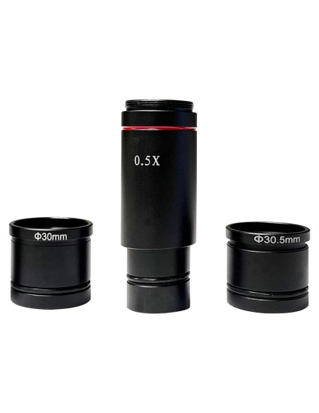 Adaptador C-Mount 0.5x Parco Scientific para Microscopio Trinocular