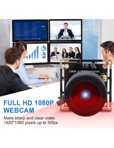 Cámara USB 1080P ALPCAM con Lente Varifocal 2.8-12mm 2