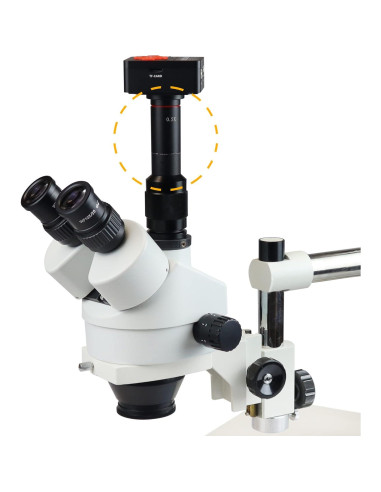 Adaptador C-Mount 0.5x Parco Scientific para Microscopio Trinocular