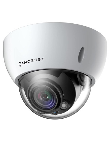 Cámara IP Dome Amcrest 8MP 4K AI PoE, Zoom Óptico 5X, IP67