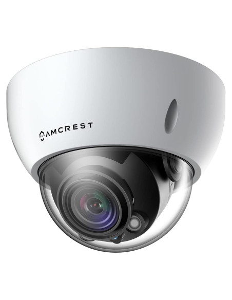 Cámara IP Dome Amcrest 8MP 4K AI PoE, Zoom Óptico 5X, IP67