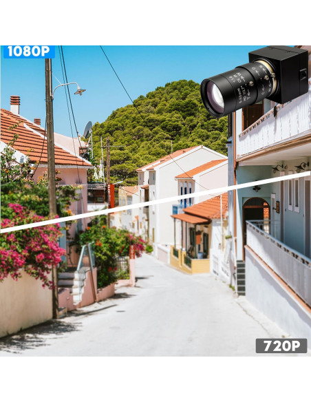 Webcam USB Hotpet 1080P Lente Varifocal 5-50mm 2MP Webcam USB Hotpet 1080P Lente Varifocal 5-50mm 2MP