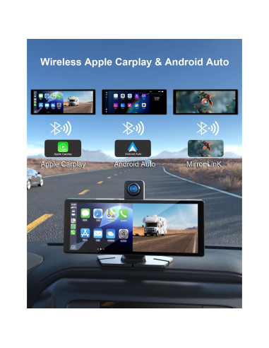 Pantalla Táctil 10.26" Xroose Carplay 4K con Cámara 1080P