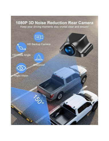 Pantalla Táctil 10.26" Xroose Carplay 4K con Cámara 1080P