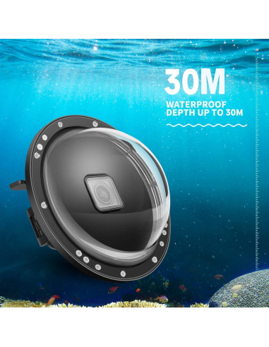 Puerto Dome SHOOT para GoPro Hero 13/12/11/10/9 - Impermeable hasta 30m