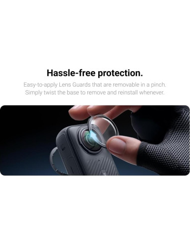 Protectores de Lente Insta360 X4 - Vidrio Premium Transparente