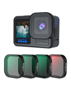 Juego de Filtros CYNOVA para GoPro Hero 13 Black - CPL, ND8, ND16, ND32