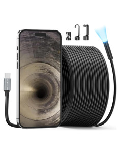 Cámara de Endoscopio Teslong 10m USB-C con 8 Luces LED