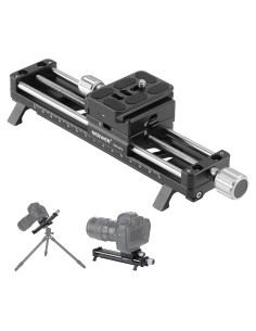 Riel de Enfoque Macro NEEWER GM-MP2 140mm con Rotación 360