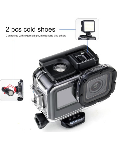 Funda de Buceo Impermeable QiuNiu para GoPro Hero 9-13