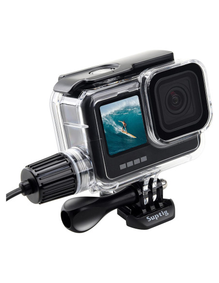 Carcasa Impermeable Suptig para GoPro Hero 9-13, 50m Buceo