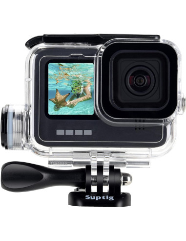 Carcasa Impermeable Suptig para GoPro Hero 9-13, 50m Buceo