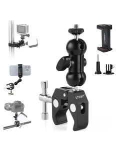 Soporte de Cámara Super Clamp UTEBIT con Cabezal 360 y Brazo Mágico