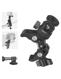 Soporte de cámara Super Clamp JINSUI con cabezal esférico 360