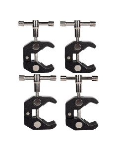 4Pack Super Clamp QYXINC con rosca 1/4 y 3/8 para fotografía