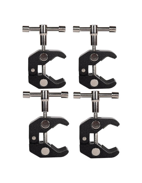 4Pack Super Clamp QYXINC con rosca 1/4 y 3/8 para fotografía 4Pack Super Clamp QYXINC con rosca 1/4 y 3/8 para fotografía