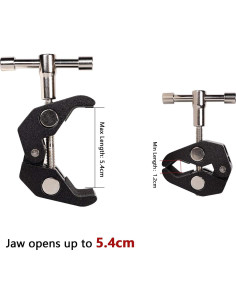 4Pack Super Clamp QYXINC con rosca 1/4 y 3/8 para fotografía 2