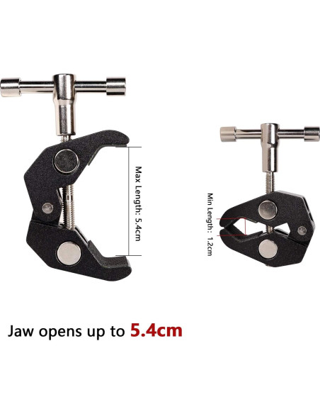 4Pack Super Clamp QYXINC con rosca 1/4 y 3/8 para fotografía 4Pack Super Clamp QYXINC con rosca 1/4 y 3/8 para fotografía