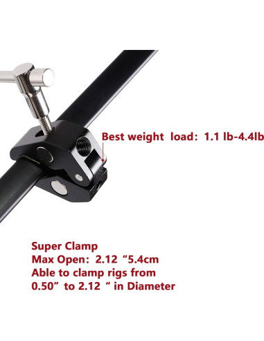 4Pack Super Clamp QYXINC con rosca 1/4 y 3/8 para fotografía