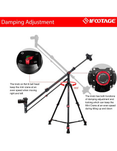 Grúa Mini IFOOTAGE M1 III de Fibra de Carbono 215.9 cm 2