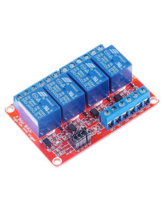 Módulo de Relé 4 Canales 24V HiLetgo con Aislamiento Óptico