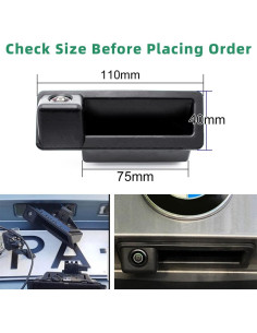 Cámara de Respaldo BMW GreenYi con Guía Dinámica 720p 2