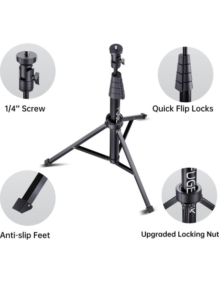 Trípode Profesional Fugetek 67" para Teléfonos Celulares
