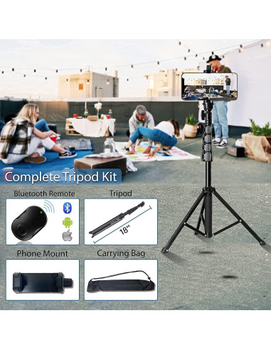 Trípode Profesional Fugetek 67" para Teléfonos Celulares
