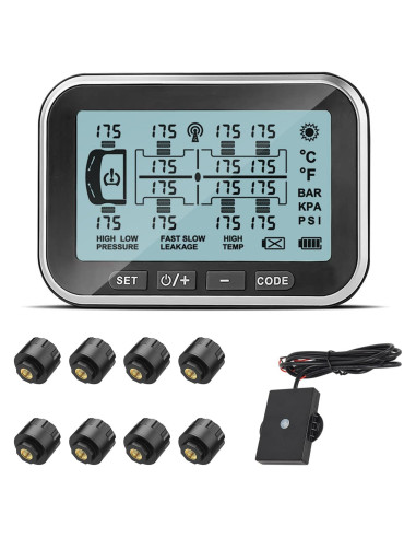 Monitoreo de Presión de Neumáticos Tyona TM6 8 Sensores