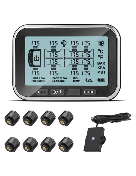 Monitoreo de Presión de Neumáticos Tyona TM6 8 Sensores