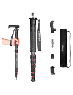 Monopod Manbily C-555L de Fibra de Carbono 0.42 kg 61 cm