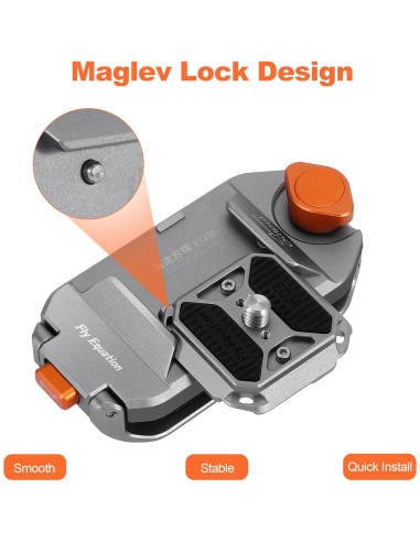 Clip de Mochila para Cámara EQ38 - Anticaída y Antideslizante