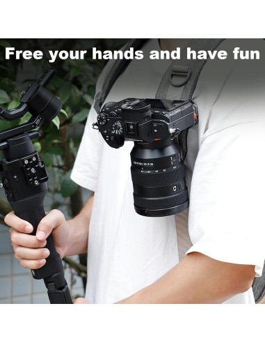 Clip de Mochila para Cámara EQ38 - Anticaída y Antideslizante