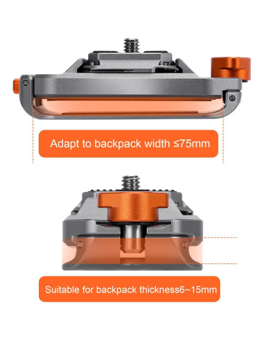 Clip de Mochila para Cámara EQ38 - Anticaída y Antideslizante