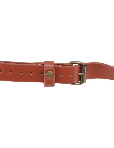 Arnés Doble Cámara Jerliflyer de Cuero Ajustable Marrón