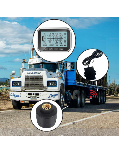 Monitoreo de Presión de Neumáticos Tyona TM6 8 Sensores