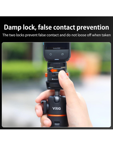 Adaptador de Montaje Rápido Magnético VRIG 1/4" para Cámaras