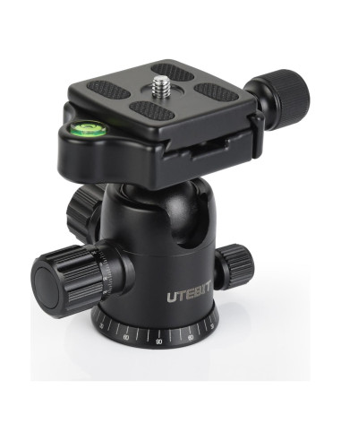 Cabezal de Bola UTEBIT 40mm con Placa de Liberación Rápida