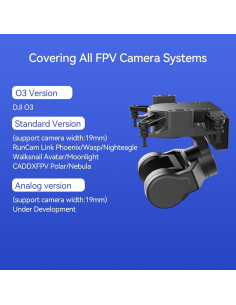 Gimbal FPV 3 Ejes RunCam C-20T Compatible DJI O3 2