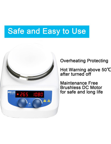 Placa Calentadora Digital ONiLAB 28cm con Agitador 3000mL