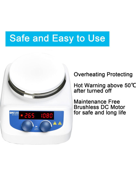 Placa Calentadora Digital ONiLAB 28cm con Agitador 3000mL