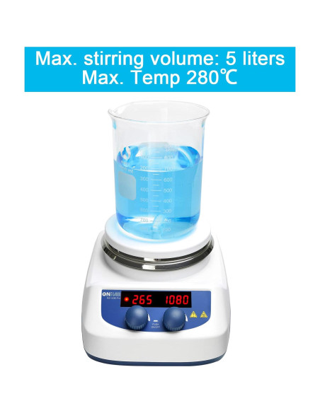 Placa Calentadora Digital ONiLAB 28cm con Agitador 3000mL